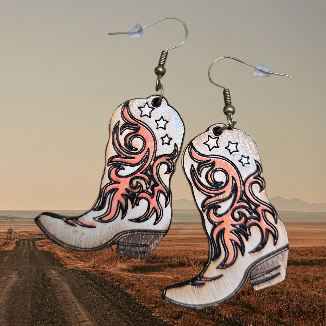 Coral Western Boots