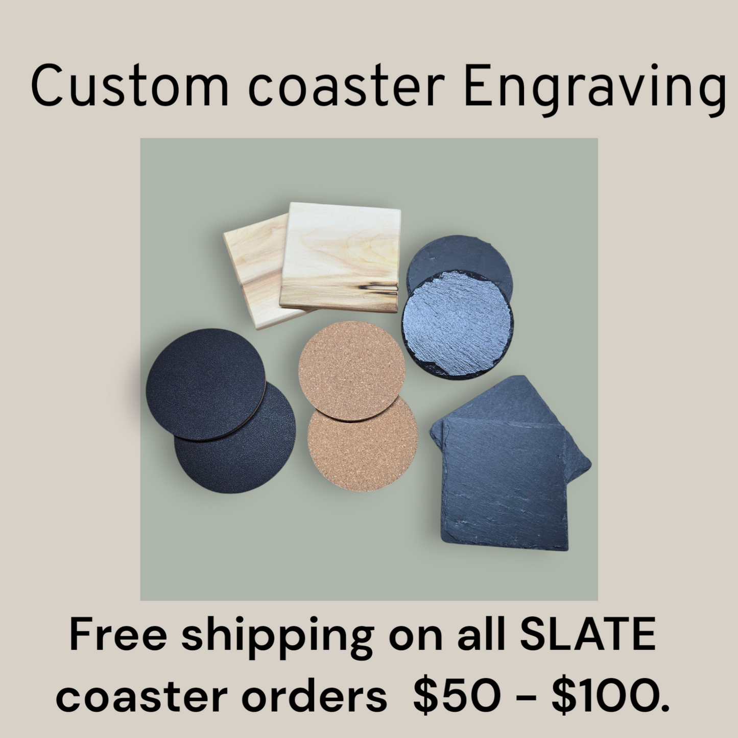 Custom Coaster Engraving