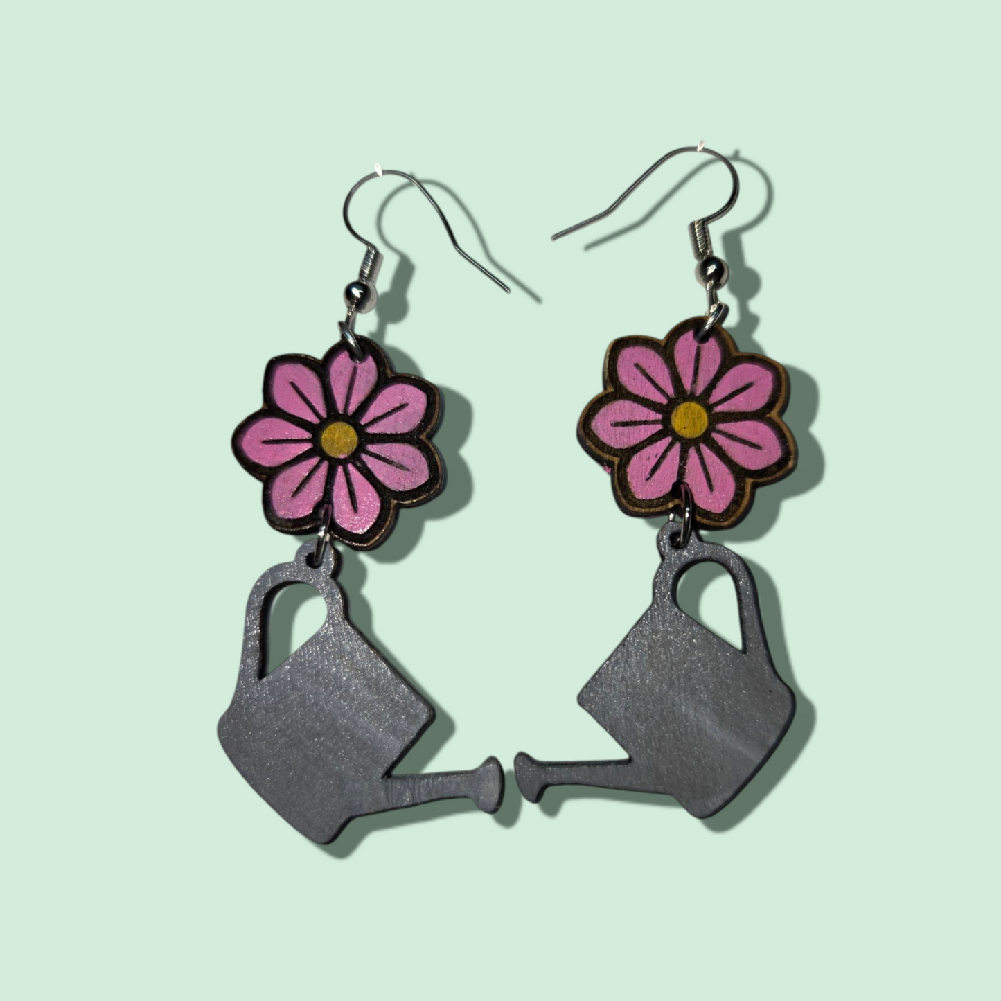 Water Can Flowers
